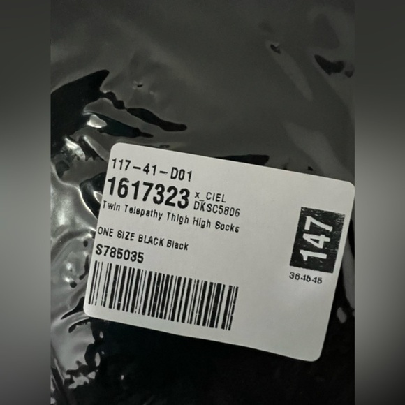 Dolls Kill Twin telepathy thigh high socks - Picture 5 of 6